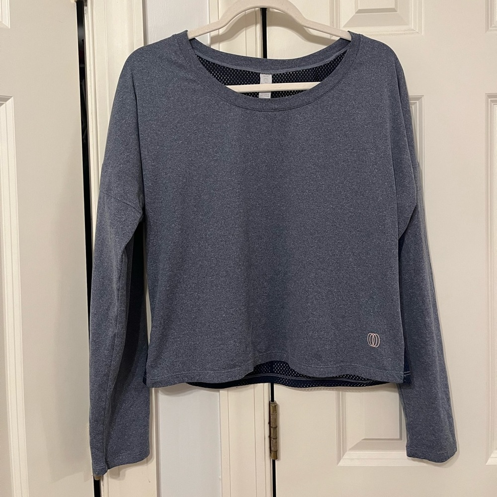 Balance Collection Cropped long sleeve workout top